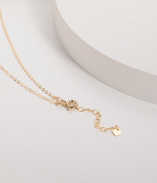 Exquisite Simple Style Three Small Pearls And Large Pearl Pendant Necklace