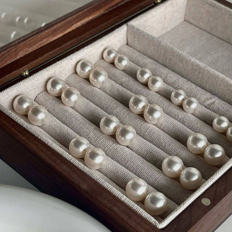 Elegant Large Pearl Silver Earrings